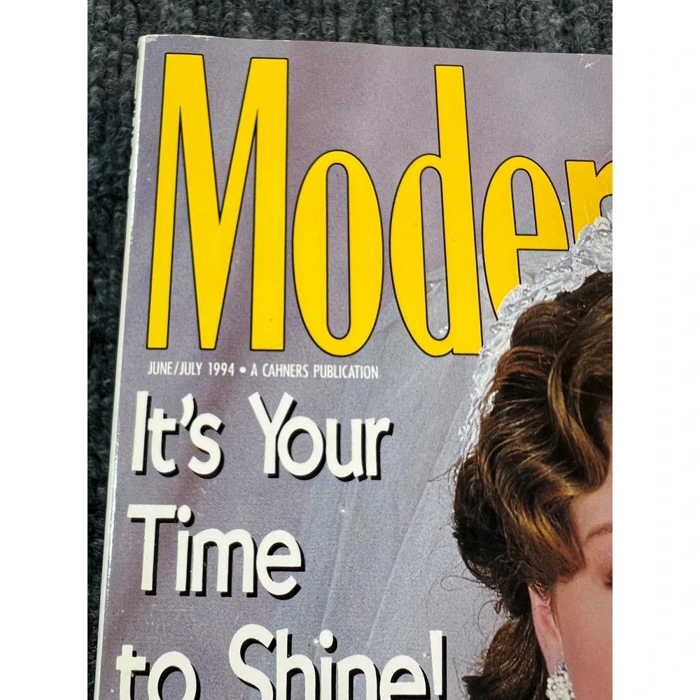 Vintage MODERN BRIDE Magazine June July 1994 Vintage Wedding Gowns 90s Fashion